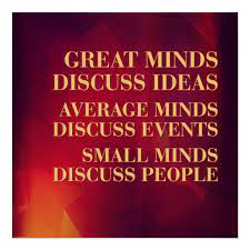 Du f�r altid billig fragt, n�r du bestiller plakater i vores webshop. Great Minds Discuss Ideas Poster Zazzle Com In 2021 Great Minds Discuss Ideas Inspirational Quotes Posters Inspirational Quotes
