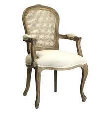 Lyon French Country Cane Back Linen Dining Arm Chair Cane Dining Chairs Linen Dining Chairs Dining Arm Chair