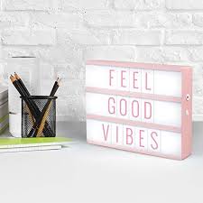 Merkury Innovations Light Up Box Led Message Letter Board Sign With 72 Letters And Symbols Movie Marquee Lightbox Aes Light Box Quotes Light Box Light Up Box