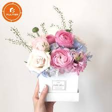 China Luxury Square Flower Gift Box Storage Packaging Flower Box With Drawer China Flower Packaging And Rose Box Price