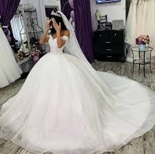 Mermaid gown with fully beaded bodice and organza ruffle skirt. Elegant Off Shoulder Fully Beaded Lace Up Ball Gown Court Train Wedding Dress Bridal Gown Wedding Dresses Aliexpress