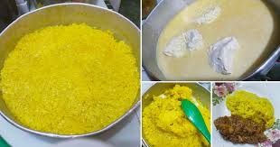 Kemudian rendam dengan sedikit pewarna kuning atau serbuk kunyit selama 2 jam. Cara Pantas Masak Pulut Kuning Terus Kukus Guna Santan Beku Pun Boleh Vanilla Kismis