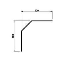 L'ofyr island corten 100 pro est un modèle qui reprend les caractéristiques de l'ofyr island corten 100 en acier corten. Cornieres Pvc Blanc Pan Coupe 100x100