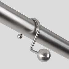 Installing the shower curtain all the wall to the. Better Homes Gardens Metal Ball Shower Curtain Hooks Set Of 12 Walmart Com Walmart Com