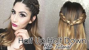 Want to know how to do cornrows? Half Up Half Down Hair Tutorial Double Dutch Braids Youtube
