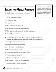 26 Subject And Object Pronouns Exercises Pdf Free Worksheets Subject Pronoun Worksheets For G Pronoun Worksheets Pronouns Exercises Object Pronouns