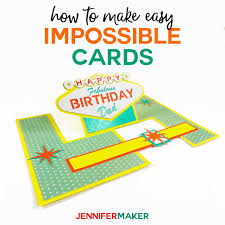 Learn to make your own pop up cards for any occasions with these simple instructions and free printable templates! Impossible Card Templates Super Easy Pop Up Cards Jennifer Maker