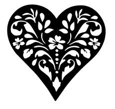 Black And White Stencil Pattern Image Result For Black And White Heart Stencil Printable Stencil Patterns Printable Heart Template Stencils Printables Templates