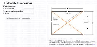 Moxon Antenna Calculator K4nha