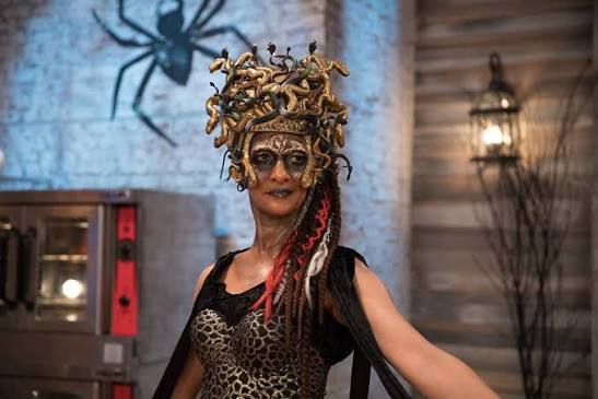 Feelin' fierce in this costume for tonight's episode of Halloween Baking  Championship on Food Network. #deathbychocolate
