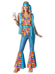Auch in blau und pink lässt sich ein abgefahrenes hippiekostüm schneidern. 70er Jahre Hippie Kostum Fur Damen Herren Kinder Flower Power