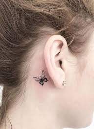Super cute behind the ear tattoo inspiration. Butterfly Tattoo Small Behind Ear Tataraos