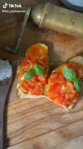 The Authentic And Best Italian Bruschetta Recipe Food Tiktok Video Food Recipes Bruschetta Recipe