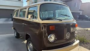 Image result for Brown Beige 1950 VW Bus