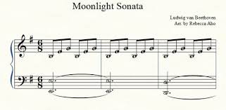 14 by ludwig van beethoven, transcribed for flute and piano. Beethoven S Moonlight Sonata Piano Sheet Music Download Etsy