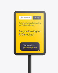 Get the best deals on plastic bicycle stands & storage. Plastic Stand Mockup In Outdoor Advertising Mockups On Yellow Images Object Mockups