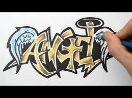A genius of cancer and a queen of bohemia. How To Draw Angel In Graffiti Writing Rough Sketch Demonstration Graffiti Writing Graffiti Wildstyle Graffiti Art Letters