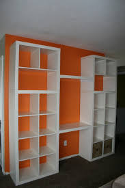 Expedit desk combination birch 154x78x149 cm s19861339. So Baust Du Eine Regalwand Aus Ikea Expedit Regalen New Swedish Design