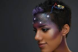 Space Face LED Galaxy Makeup #WearableWednesday « Adafruit Industries