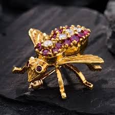 ruby brooch pin
