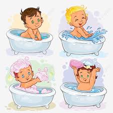 If you are the type of person that takes a shower twice a day, you get up early and take a shower and when the baby is down for the night you take your shower at that time. Bath Baby Child Little Bathing Shampoo Childhood Bathtub Clip Toddler Set Fun Soap Cartoon Sitting Laughing Illustration I In 2021 Illustration Cartoons Vector Cartoon