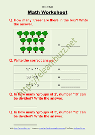 Count the fruits, fill in the blanks with their numbers and find the solutions. Math Worksheet For Class 2 Part 2 Elearnbuzz