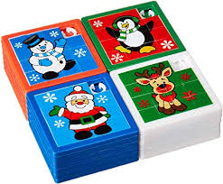 Amazon Com 24 Bulk Christmas Slide Puzzle Party Favors And Stocking Stuffers Toys Games Get the best deals on paper christmas party favours. 24 bulk christmas slide puzzle party favors and stocking stuffers