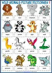 Animals Esl Vocabulary Worksheets