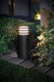 Acheter Philips Hue Lucca Outdoor Borne Lumineuse Anthracite Piedestal Philips Hue Eclairage Exterieur