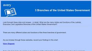 3 branches of the united states government curriki