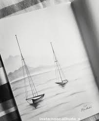 رسم منظر طبيعي سهل بقلم رصاص الكل يستطيع التجربة الرسمة الفديو موجود باليوتيوب من حساب الفنانة دعاء معاذ رسم رصاص منظر nature pictures photo pictures