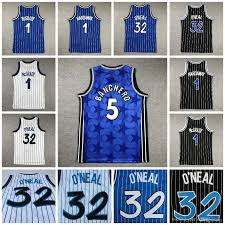 Retro Basketball Player Uniform Banchero Penny Hardaway #5, Tracy Mcgrady  #32, Shaquille Oneal White/Blue Mens And Kids Sizes Available From  Freebird_sports, $7.87