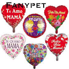 Un tema para todas las madres en este próximo 10 de mayo. 10 Pcs 18inch Feliz Dia Mama Foil Balloons Spanish Mother Inflatable Helium Globos Te Quiero Mama Mother S Day Party Decorations Ballons Accessories Aliexpress