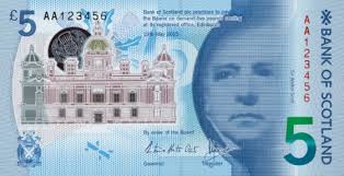 Bank of Scotland issues new polymer 5-pound note