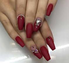 Red Matte Christmas Nails Red Nails Nails Inspiration Nails