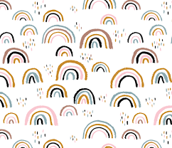 Colorful Fabrics Digitally Printed By Spoonflower Rainbow Love Scandinavian Abstract Rainbow Clouds Happy Rain Sky Girls Pink Jumbo Rainbow Abstract Rainbow Cloud Rainbow