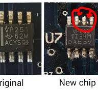 I replaced a chip and smoke came out. Can you help me ...
