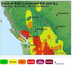 Air Quality 6 A M Pdt August 5 2017 Wildfire Today