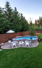 Above Ground Or In Ground Spas Blog Http Www Paradiserestored Com Landscaping Blog Sp Small Backyard Pools Backyard Pool Landscaping Best Above Ground Pool