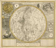 Planisphaerii Coelestis Hemisphaerium Meridionale C 1700 Celestial Map World Map Art Constellation Map
