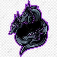 Mascot Logo Three Dragon Transparent Background Logo Dragon Logo Design Art Purple Logo