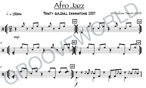 Afro Jazz Andrew Tween Drum Chart