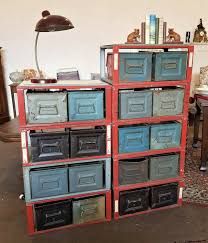 Stapelkisten Stapelbox Metall 70er Industriedesign Schrank Loft Vintage Ebay Schrank Design Lagerkisten Schrank