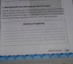 Tolong Buat Besok Tugas Indonesia Hal 105 107 Kelas 7 Brainly Co Id