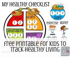 free printable for kids to track healthy eating feels like