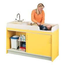 8539a Infant Changing Table W Sink Left Hand Daycare Furniture Changing Table Furniture Direct