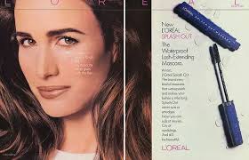 1990: Andie Macdowell for L'oreál Splash Out Mascara.