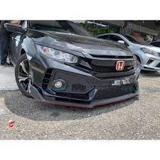 The honda civic type r gt is a driver's car from any angle. Honda Civic Fc Fk8 Type R Bodykit Bumper Body Kit Shopee Malaysia