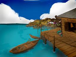 Contoh lukisan pemandangan kampung nelayan. 11 Gambar Pemandangan Kampung Nelayan Gambar Pemandangan Keren