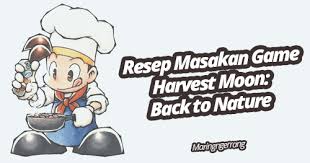 Before the player can cook, a kitchen and utensils are required. Resep Masakan Game Harvest Moon Back To Nature Maringngerrang